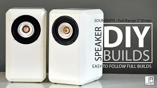 DIY MINI Desktop / Bookshelf Speakers . Full range 3" Sounderlink Drivers AIYIMA