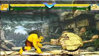 Blanka vs Sasquatch. Capcom vs SNK MUGEN Battle