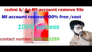 redmi 6 mi account remove