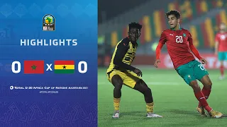 HIGHLIGHTS | Total AFCONU20 2021​ | Round 2 - Group C : Morocco 0-0 Ghana