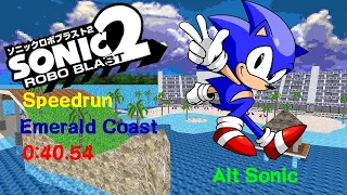 SRB2 Emerald Coast Alt Sonic Speedrun ( 0:40.54 )