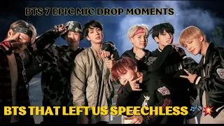 7 Epic Mic Drop Moments by BTS That Left Us Speechless 🎤💥