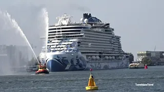 Norwegian Prima Arriving & Departing Amsterdam - NCL Prima Arriving Departing Cruise Port Amsterdam
