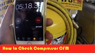 How to Check Compressor CFM