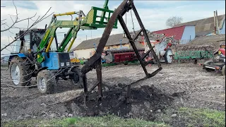 Чого ГУДІЛА(Гідравліка)❗️ВЕЛИКЕ Будівництво👍Зібрали техніку до купи👍МТЗ 892 Галтех в роботі