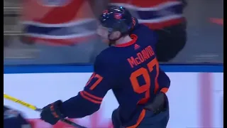 Connor McDavid Scoring Cool Rush Goals