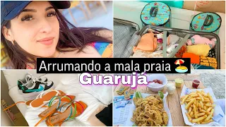 FAZENDO AS MALAS PARA PRAIA, VLOG DA VIAGEM PARA O GUARUJÁ