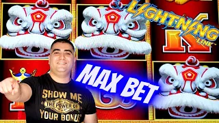 Max Bet Bonuses & Nice Wins On LIGHTNING LINK Slot! $500 Challenge To Win At Casino