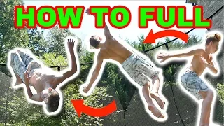 How to do a FULL on trampoline | BEST TUTORIAL | You can learn in only 5 minutes! |