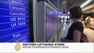 Lufthansa cabin crew strike strands thousands of travellers