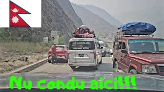 Aventuri în traficul din Nepal - Să nu conduceți aici!