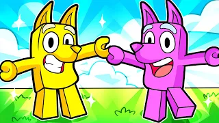 BLUEY Y BINGO CAMBIAN de COLOR en ROBLOX! 😱🎨