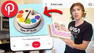 Turning a $25 Cake Into A PINTEREST ART CAKE?!