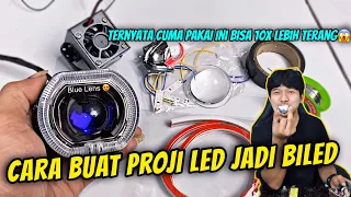 CARA SEDERHANA MODIF PROJIE LED JADI BILED ‼️CAHAYA LEBIH TERANG‼️