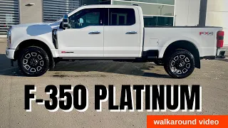 2024 F-350 Platinum walkaround video