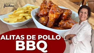 Como hacer ALITAS a la BBQ fácil en casa | Alitas a la BBQ Caseras