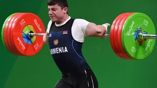 Arm hält Gewicht nicht aus ! Ellenbogen bricht bei Olympia 2016 ! Karapetyan Armenier