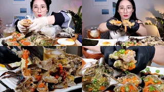 🦀역대 간장게장 먹방 모음 영상🦀 Soy Sauce Marinated Raw Crab(Ganjang gejang) mukbang 🦀カンジャンゲジャン Cua Ngâm Tương