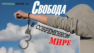 Свобода в современном мире. Проповедь - Осипов П.В