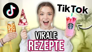 DIE VIRALSTEN TIKTOK REZEPTE IM TEST 😍😱 Pink Drink, Croffles, Viral Ramen etc.