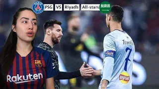 THE LAST MESSI VS RONALDO DUEL !! PSG VS RIYADH ALL-STAR 5-4 | ALL GOALS & HIGHLIGHTS REACTION