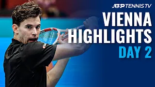 Djokovic, Thiem Progress; Garin Upsets Wawrinka | Vienna 2020 Day 2 Highlights