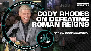 Cody Rhodes reacts to winning Undisputed WWE Universal Title 🏆 | The Pat McAfee Show