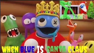 Rainbow Friends But Blue Santa Claus - Roblox Animation Video
