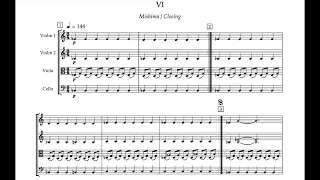 Philip Glass - "Mishima / Closing" (audio + sheet music)