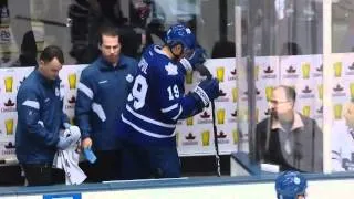 Dainus Zubrus hipchecks Joffrey Lupul [HD] {Dual Feed}