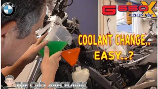 BMW G650 XCOUNTRY COOLANT CHANGE.. IS THAT EASY..?