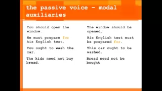 Perfect English: the Passive Voice