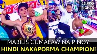 Mabilis Gumalaw na Pinoy, Hindi Nakaporma ang Champion. Bagsak!