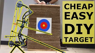 EASY DIY Cardboard Archery Target - ALMOST FREE!!!