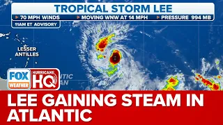 Tropical Storm Lee Gaining Steam In Atlantic, Too Early To Determine Possible East Coast Impact