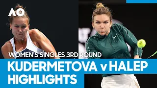 Veronika Kudermetova vs Simona Halep Match Highlights (3R) | Australian Open 2021