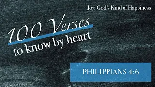 Do Not Be Anxious (Philippians 4:6 NIV) - A Bible memory verse song