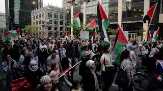 Pro-Palestinian Protest Of The 76th Anniversary of the Nakba In Montréal May 15 2024 EMR 5705