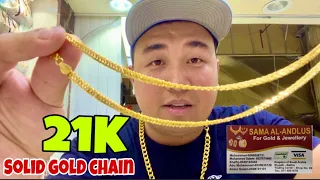 JACKPOT SOLID GOLD CHAIN 21K SA BATHA SAUDI ARABIA | SAMA AL ANDALUS GOLD STORE |DECEMBER 2022 PART4