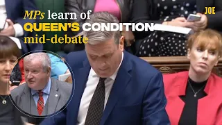 Moment MPs learn of Queen's illness