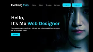 HTML CSS Landing Page || Simple Website Using HTML CSS