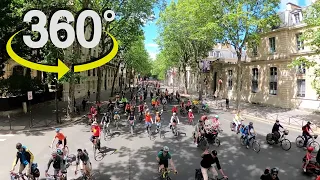 Parade de la convergence vélo 2024 (vue 360 - 4k)