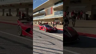 Watch as the Ferrari FXXK EVO takes on the track, for some hot laps at Ferrari Racing Days at COTA.