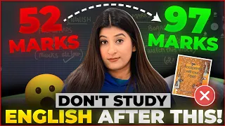 Best Strategy to score 95+ in ENGLISH Class 10🔥🤫 *No Nonsense strategy*❌ Boards 2024