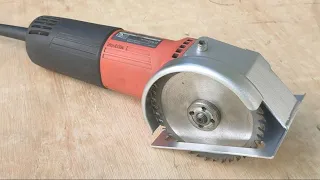 few know, how to turn an angle grinder into a thrifty saw