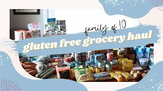 Family of 10 - Gluten Free Grocery Haul - Gluten Free Diet Awareness