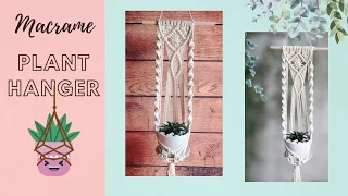 Macrame tutorial - Plant hanger #1 - Easy DIY - Beginner friendly