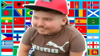 mrBeast Kid in 80 different languages meme