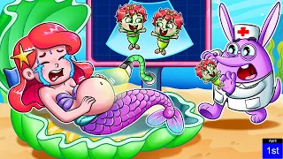 Disney Princesses in The Little Mermaid! Taking Care Baby + More Zozobee Nursery Rhymes & Kids Songs