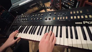 Korg Polysix INHALT Demo No Talking Analog Synth from 1981